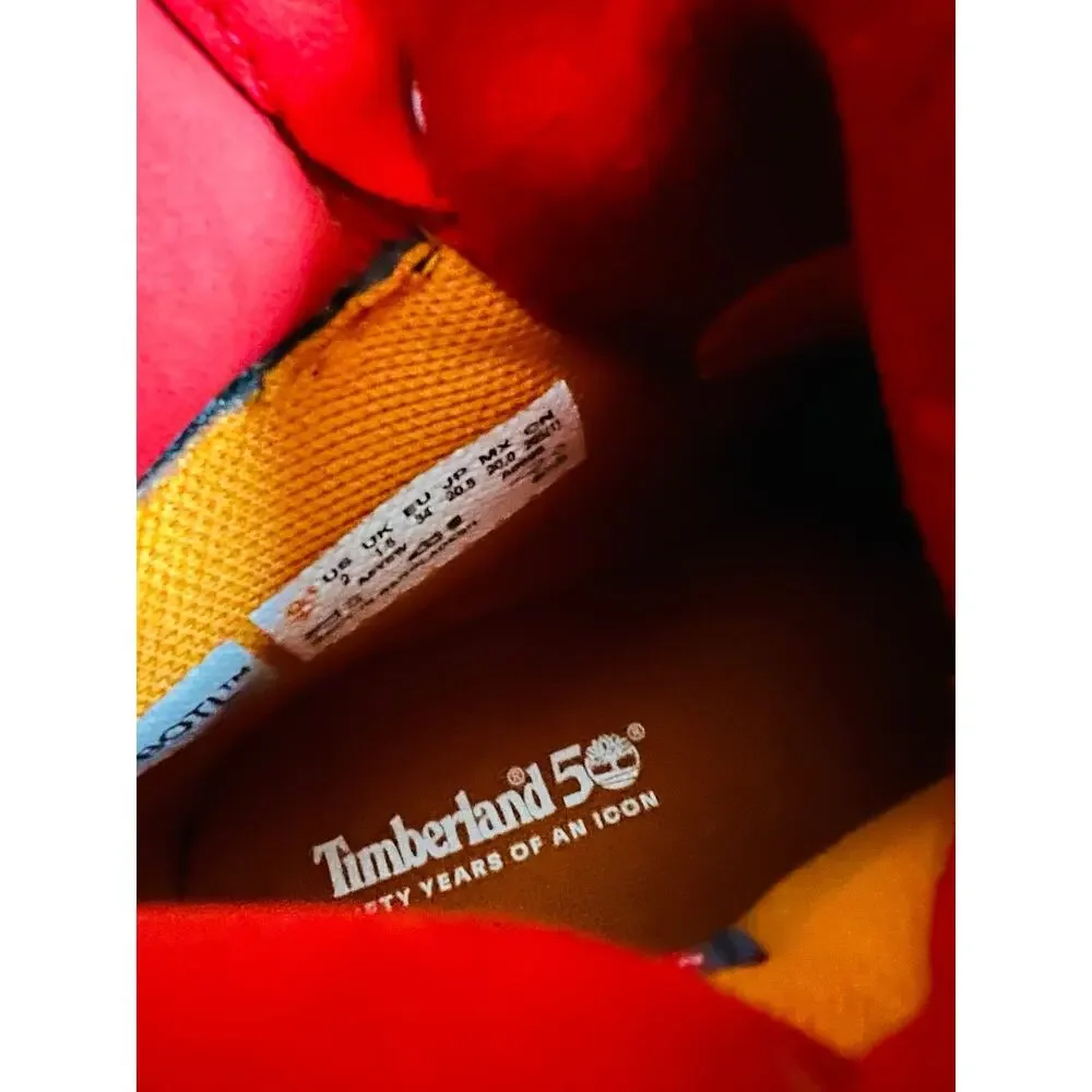 NWT❤️Junior Timberland® 50th Edition Premium 6-Inch Waterproof Boot sz2